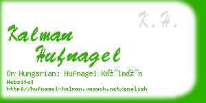 kalman hufnagel business card